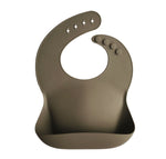 Load image into Gallery viewer, silicone bib (khaki) - Blush Bebes 
