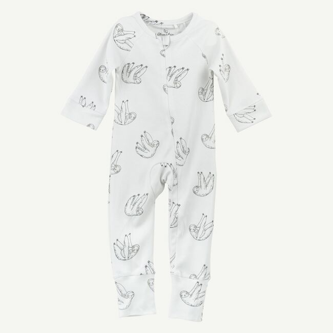 sloth print unionsuit - Blush Bebes 