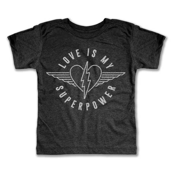 love is my superpower tee - Blush Bebes 