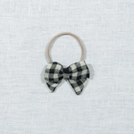 Load image into Gallery viewer, linen bow headband - Blush Bebes 
