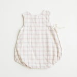 Load image into Gallery viewer, buttercup onesie - white chex - Blush Bebes 
