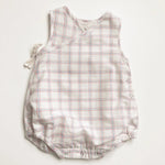 Load image into Gallery viewer, buttercup onesie - white chex - Blush Bebes 
