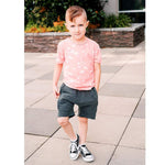 Load image into Gallery viewer, cruz splatter tee - neon coral - Blush Bebes 
