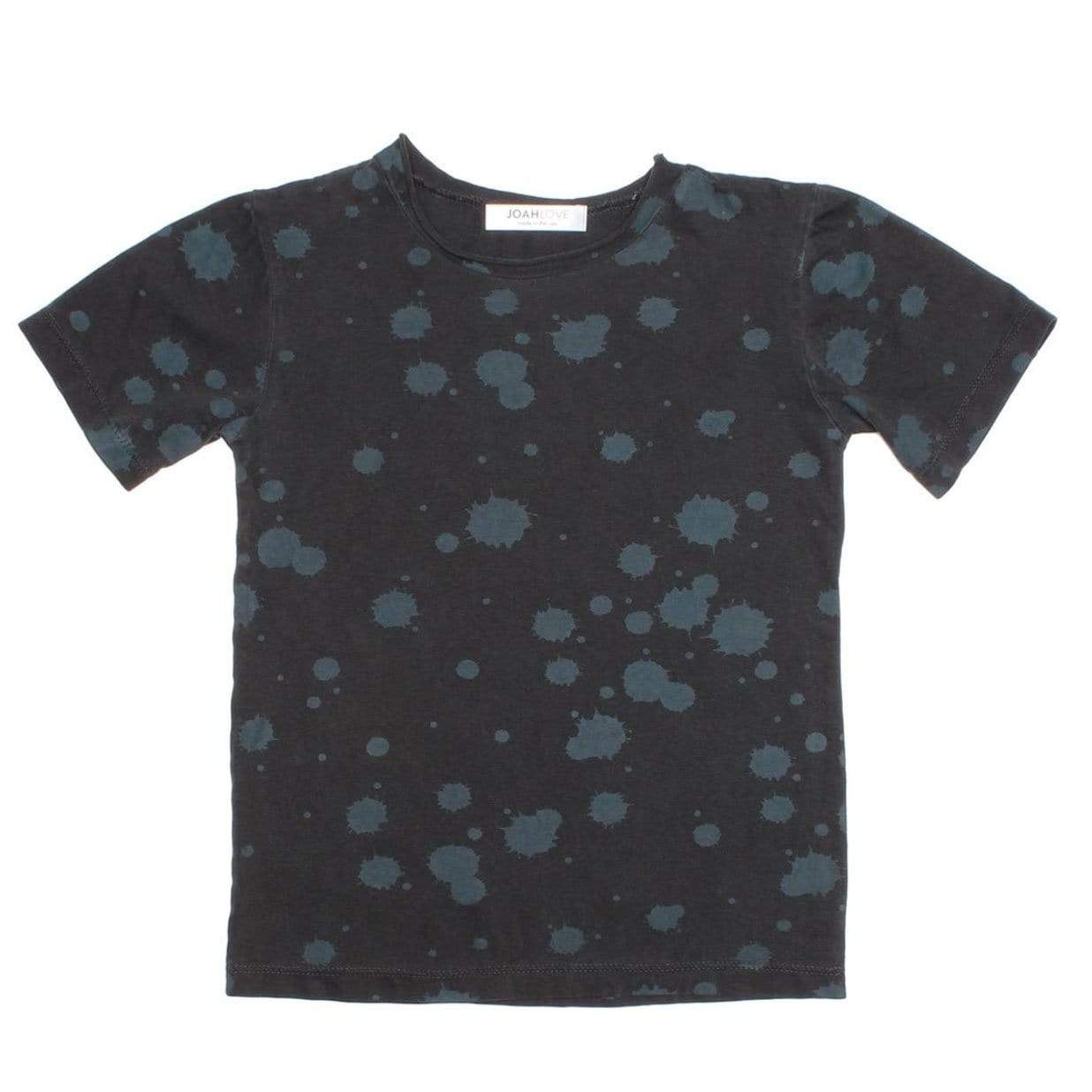 cruz splatter tee -vintage black - Blush Bebes 