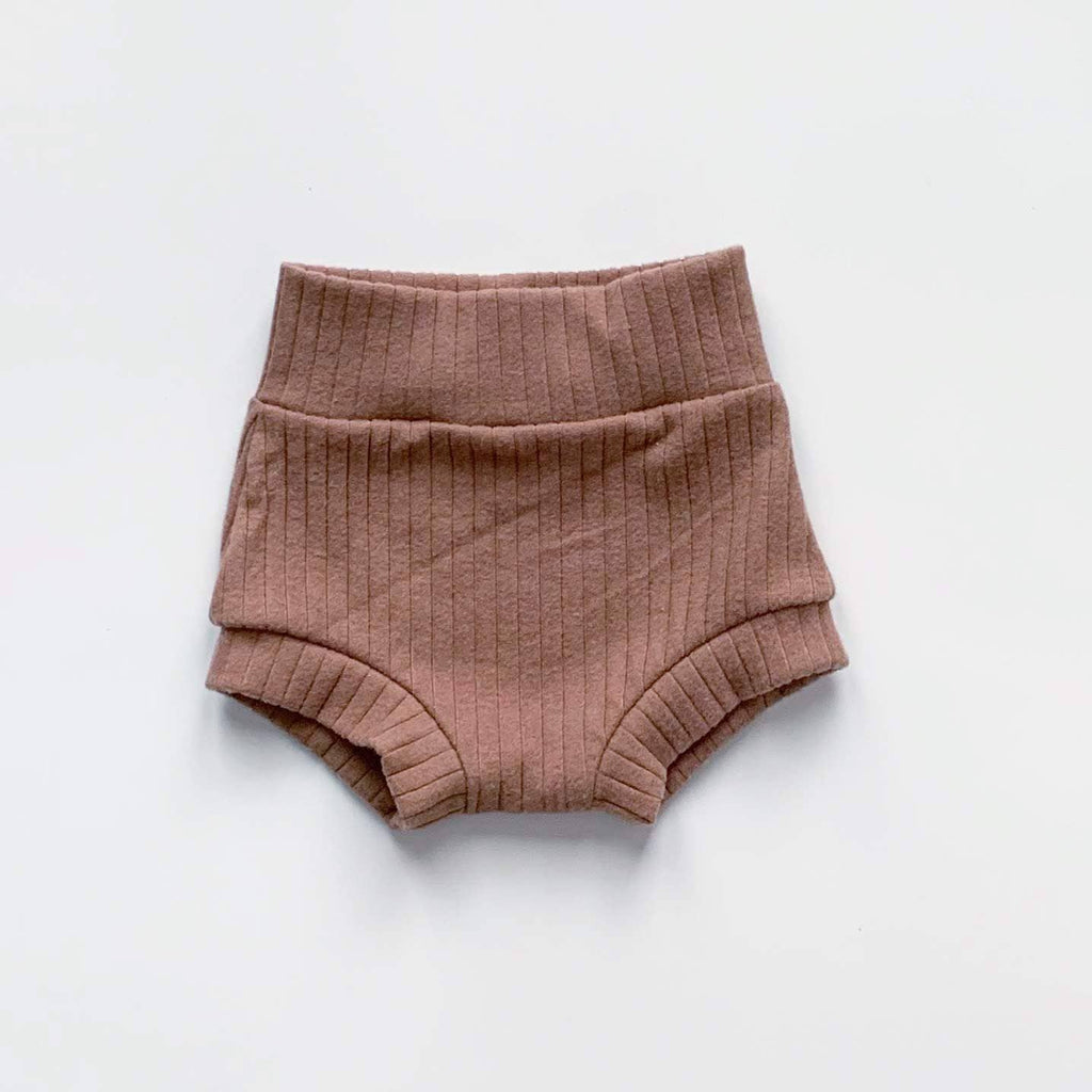 high waisted shorties -dusty rose - Blush Bebes 