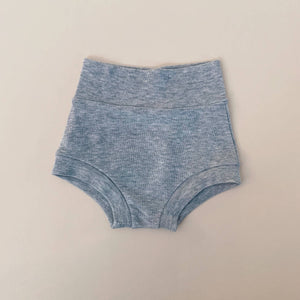 high waisted shorties - heather gray - Blush Bebes 